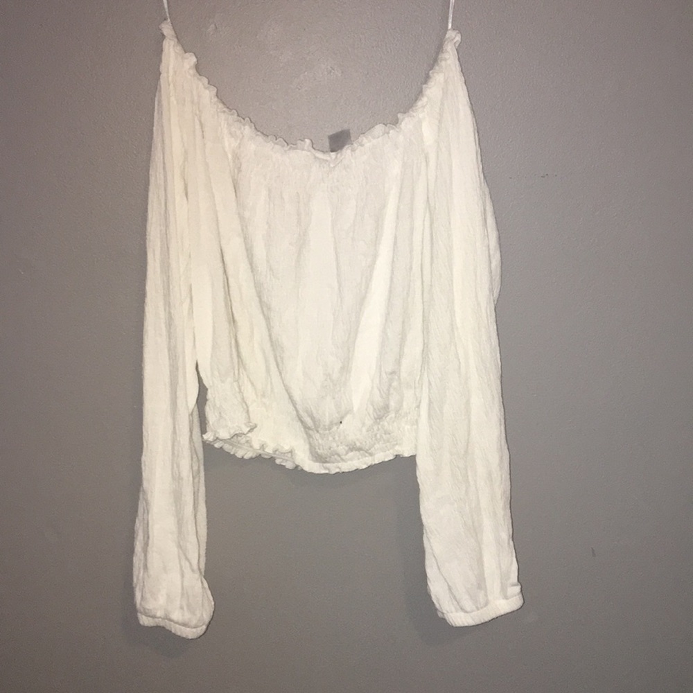 White off the shoulder top